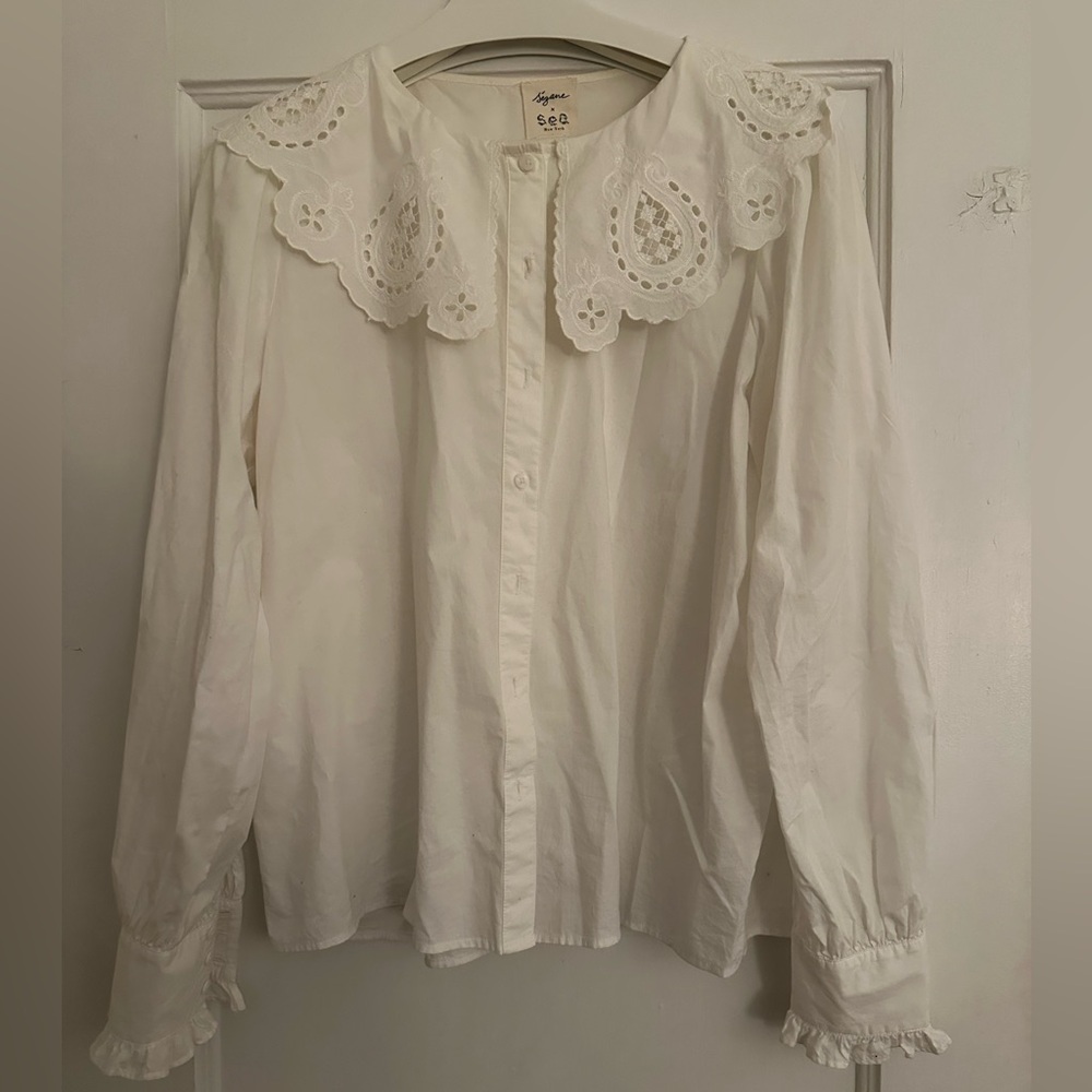 Sezane Flavie Shirt - Sézane X Sea Ny Écru. - Size 42